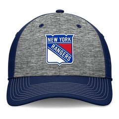 New York Rangers Fanatics Fundamental Top Shelf 2-Tone Flex Hat - Gray/Navy Hats