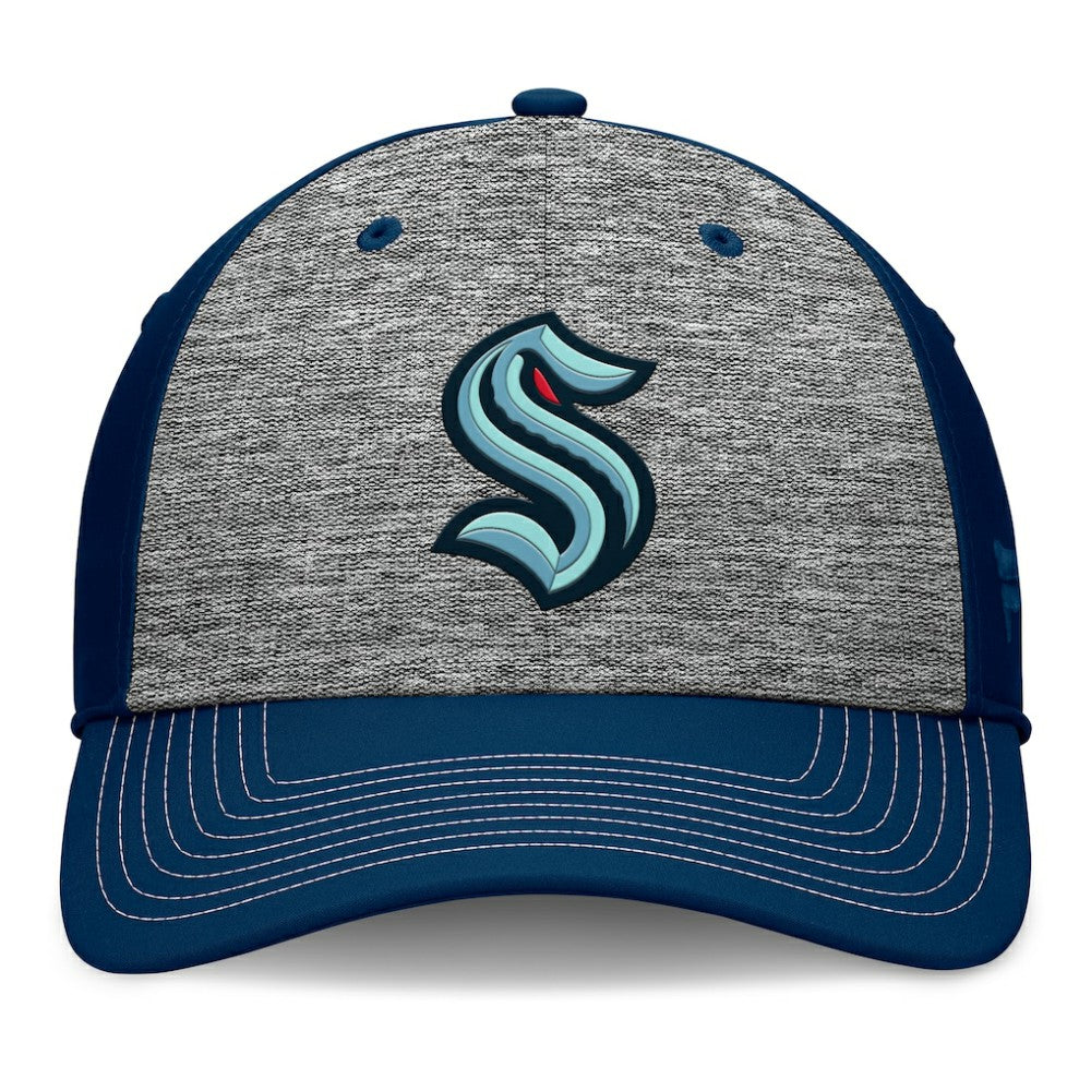 Seattle Kraken Fanatics Fundamental Top Shelf 2-Tone Flex Hat - Gray/Navy Hats