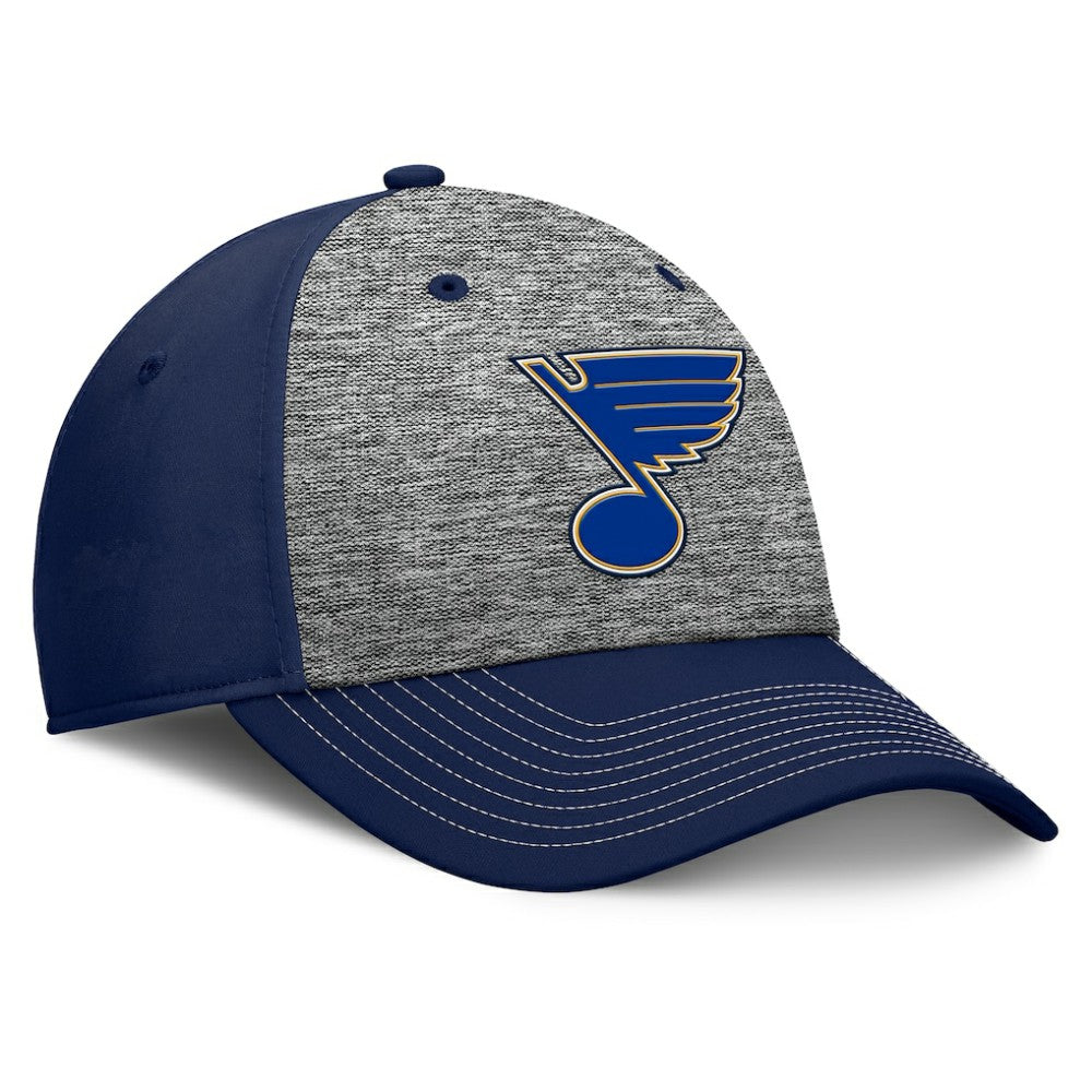 St. Louis Blues Fanatics Fundamental Top Shelf 2-Tone Flex Hat - Gray/Navy Hats