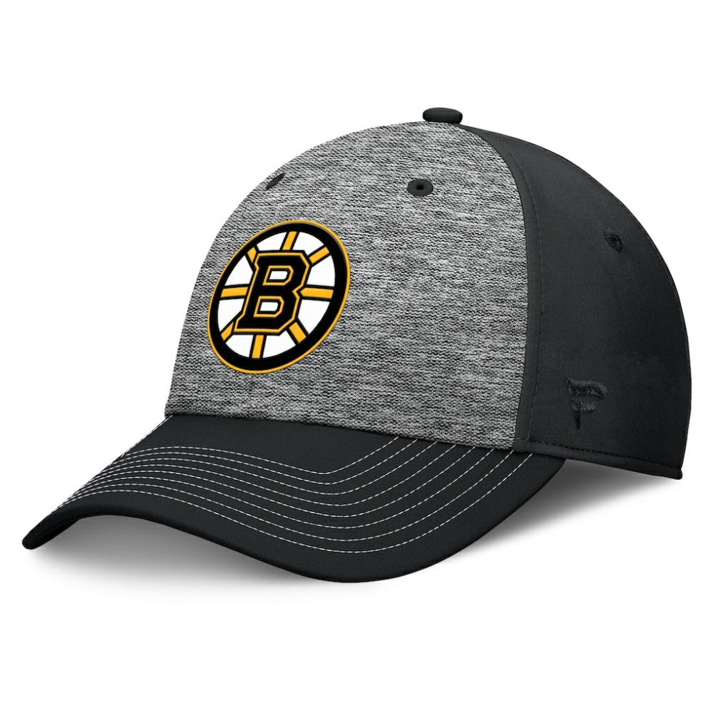 Boston Bruins Fanatics Fundamental Top Shelf 2-Tone Flex Hat - Gray/Black Hats