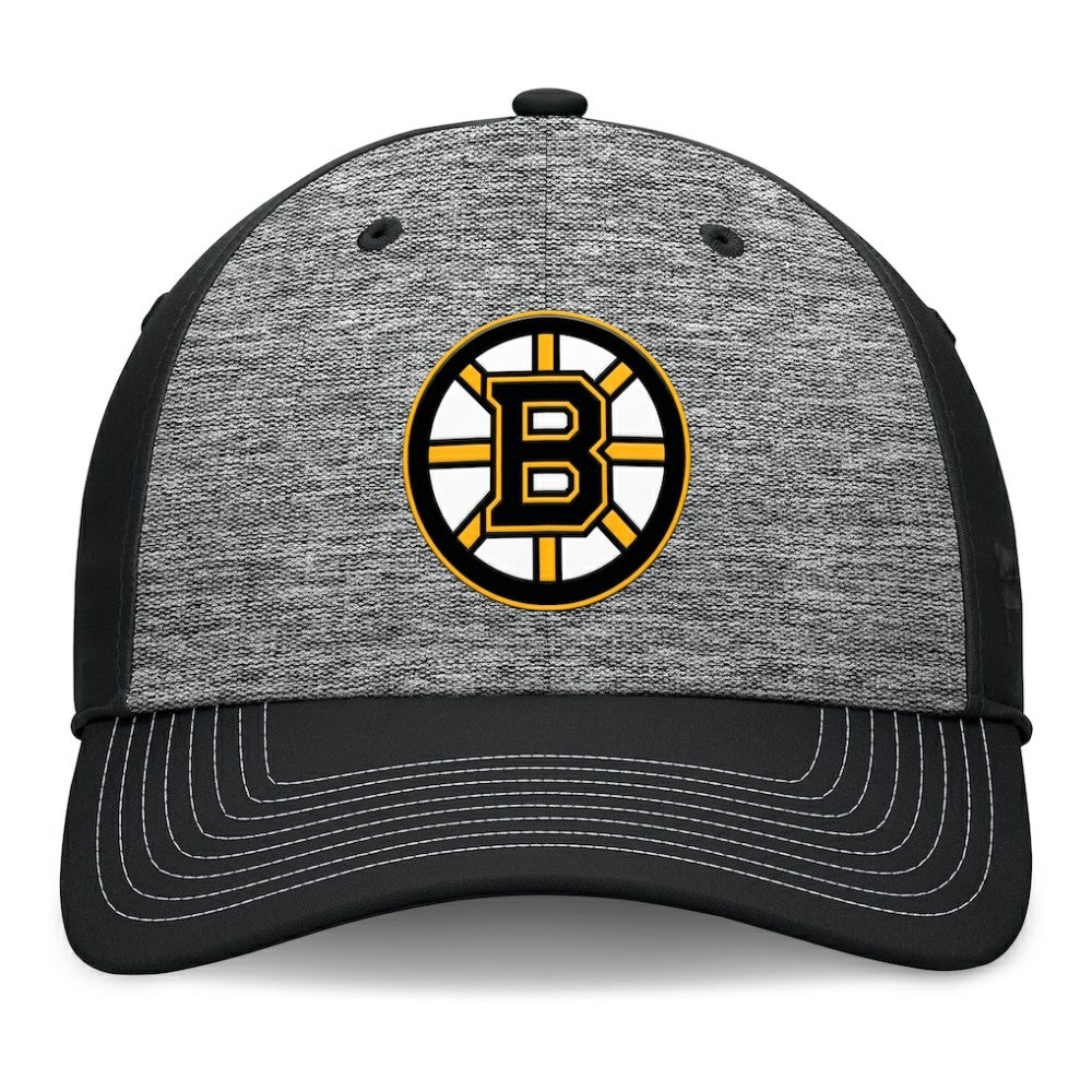 Boston Bruins Fanatics Fundamental Top Shelf 2-Tone Flex Hat - Gray/Black Hats