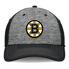 Boston Bruins Fanatics Fundamental Top Shelf 2-Tone Flex Hat - Gray/Black Hats