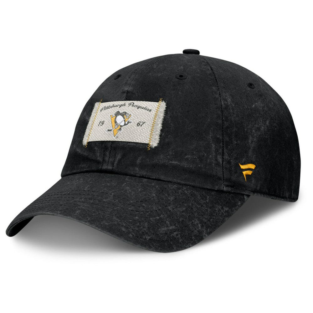 Pittsburgh Penguins Fanatics Women's Heritage Away Game Adjustable Hat - Black Hats