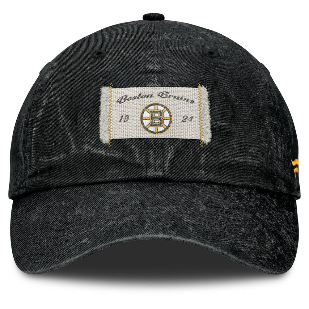 Boston Bruins Fanatics Women's Heritage Away Game Adjustable Hat - Black Hats
