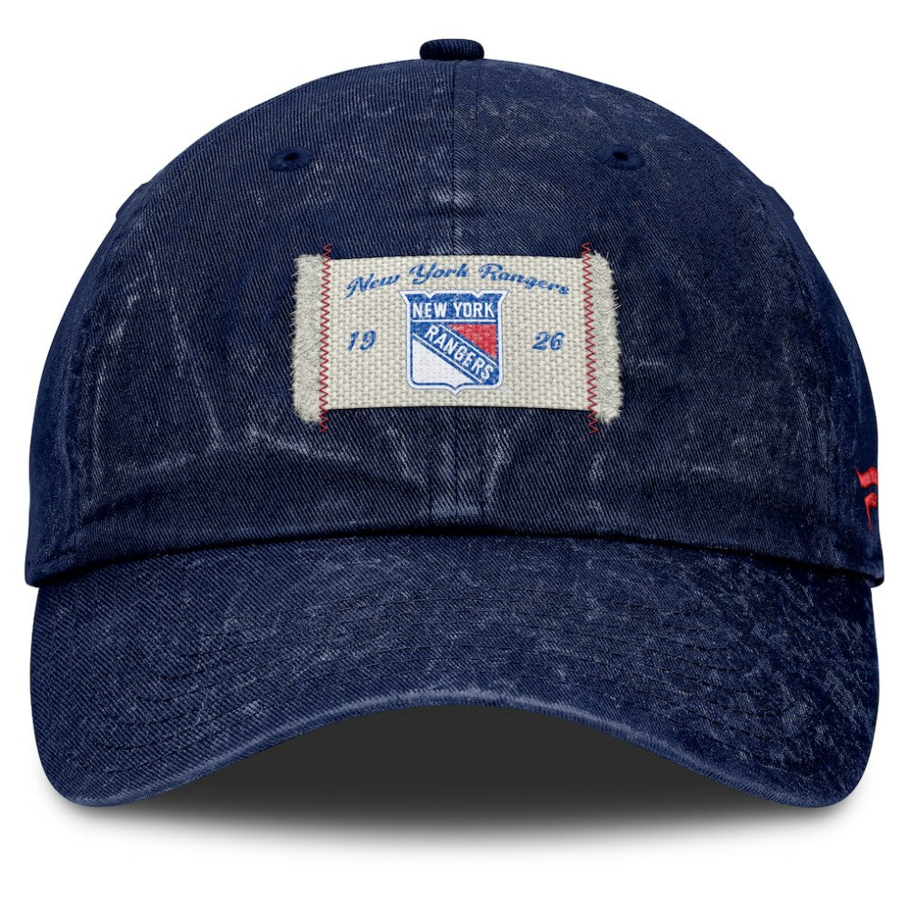 New York Rangers Fanatics Women's Heritage Away Game Adjustable Hat - Blue Hats