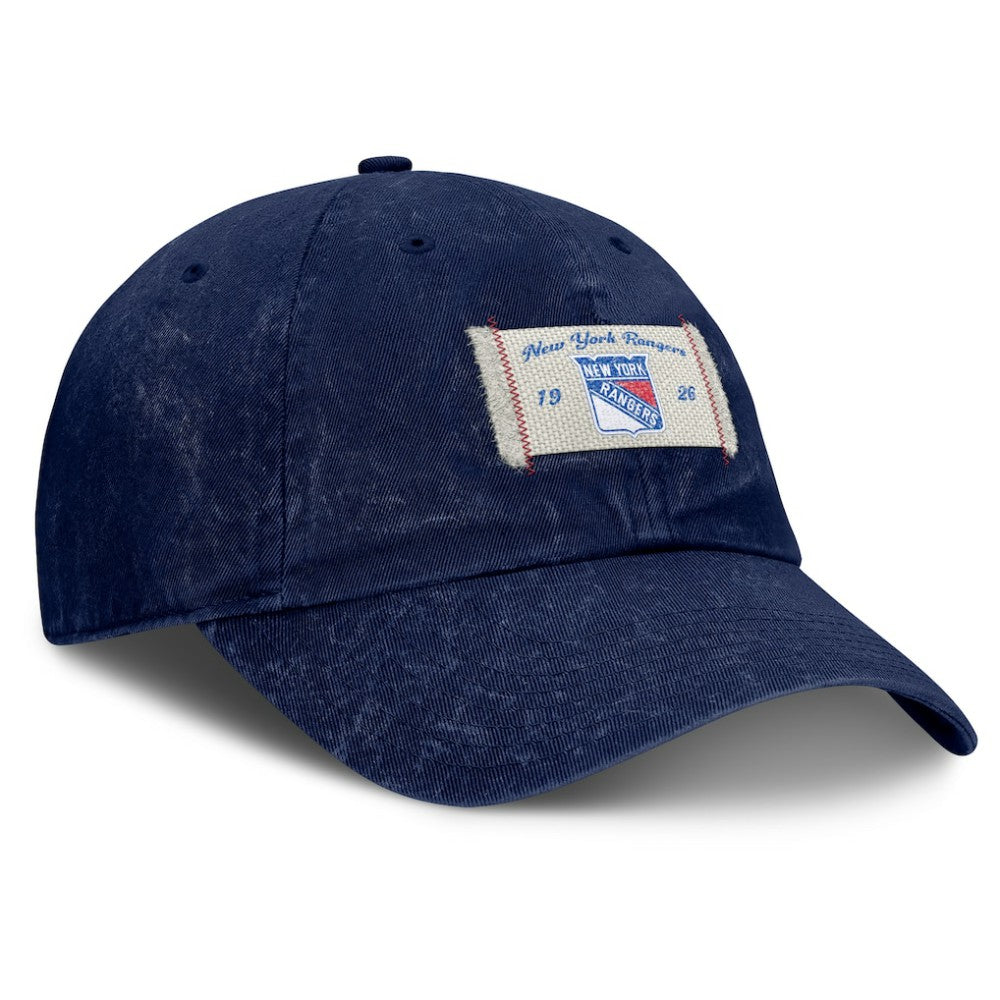 New York Rangers Fanatics Women's Heritage Away Game Adjustable Hat - Blue Hats