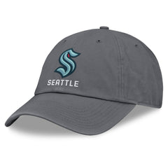 Seattle Kraken Fanatics Washed Adjustable Hat - Charcoal Hats