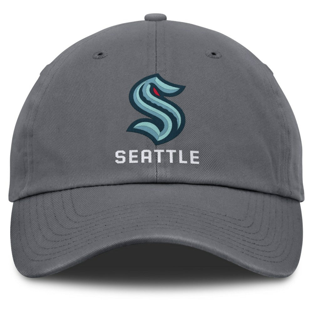 Seattle Kraken Fanatics Washed Adjustable Hat - Charcoal Hats