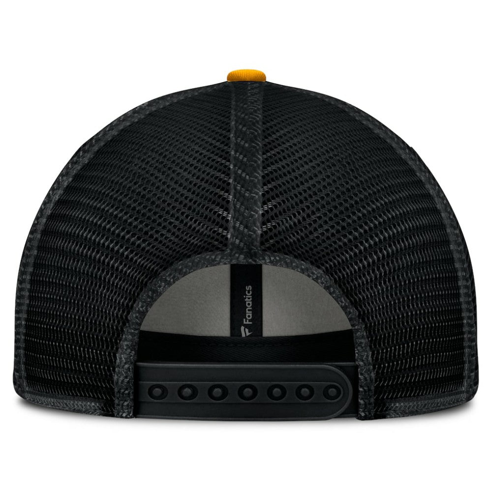 Boston Bruins Fanatics Fundamental One-Time Trucker Adjustable Hat - Black Hats