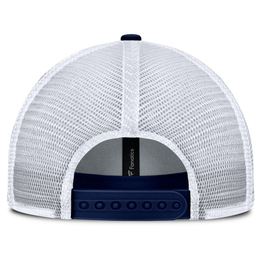 New York Rangers Fanatics Fundamental One-Time Trucker Adjustable Hat - Blue Hats