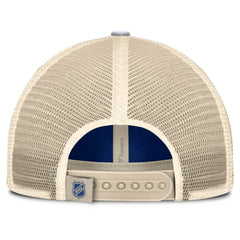 Toronto Maple Leafs Fanatics Heritage Breakaway Trucker Adjustable Hat - Blue/Cream Hats