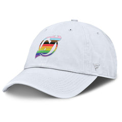 New Jersey Devils Fanatics PRIDE Adjustable Hat - White Jerseys