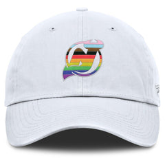New Jersey Devils Fanatics PRIDE Adjustable Hat - White Jerseys