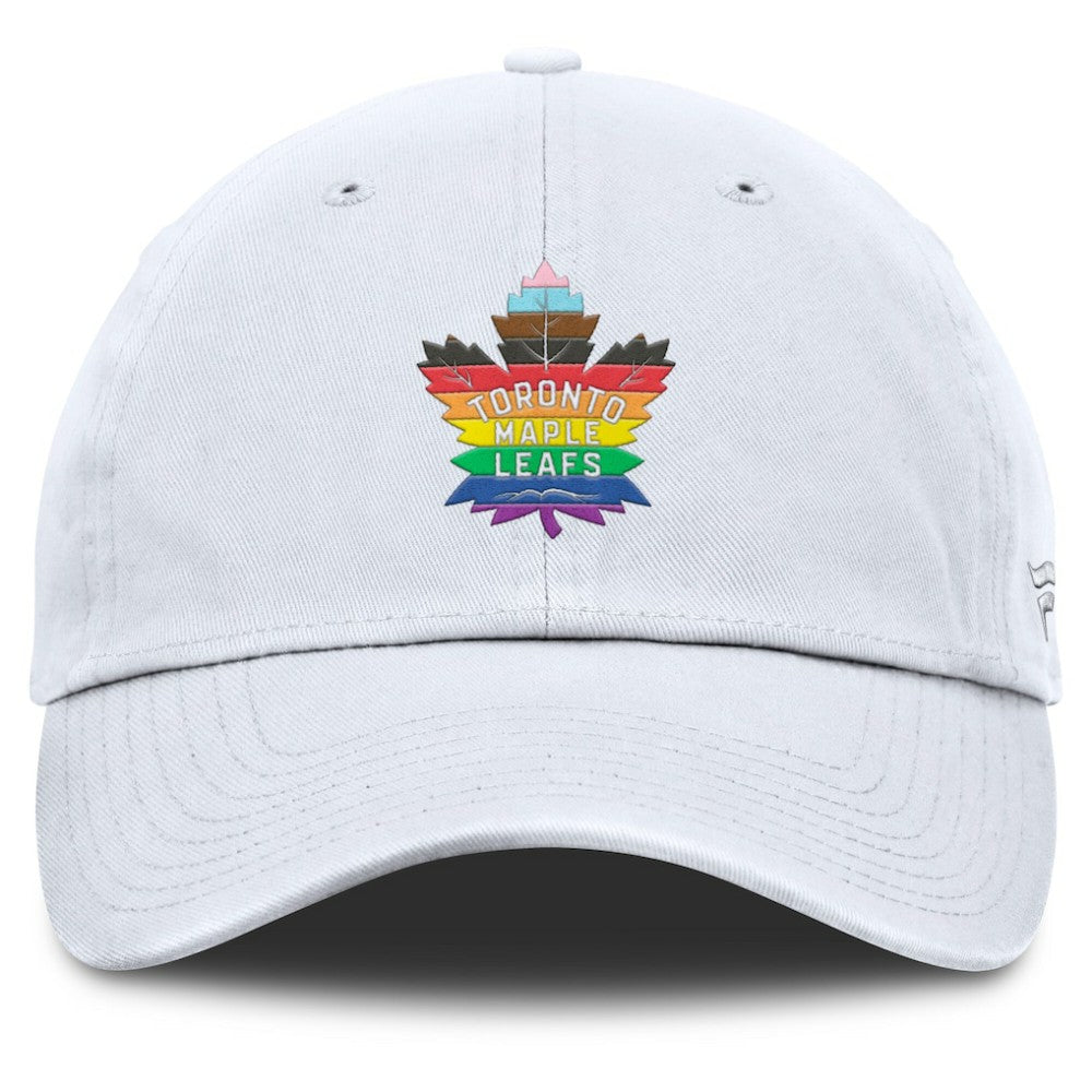 Toronto Maple Leafs Fanatics PRIDE Adjustable Hat - White Hats