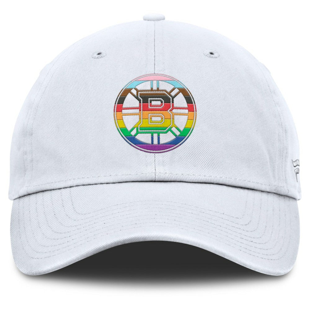 Boston Bruins Fanatics PRIDE Adjustable Hat - White Hats