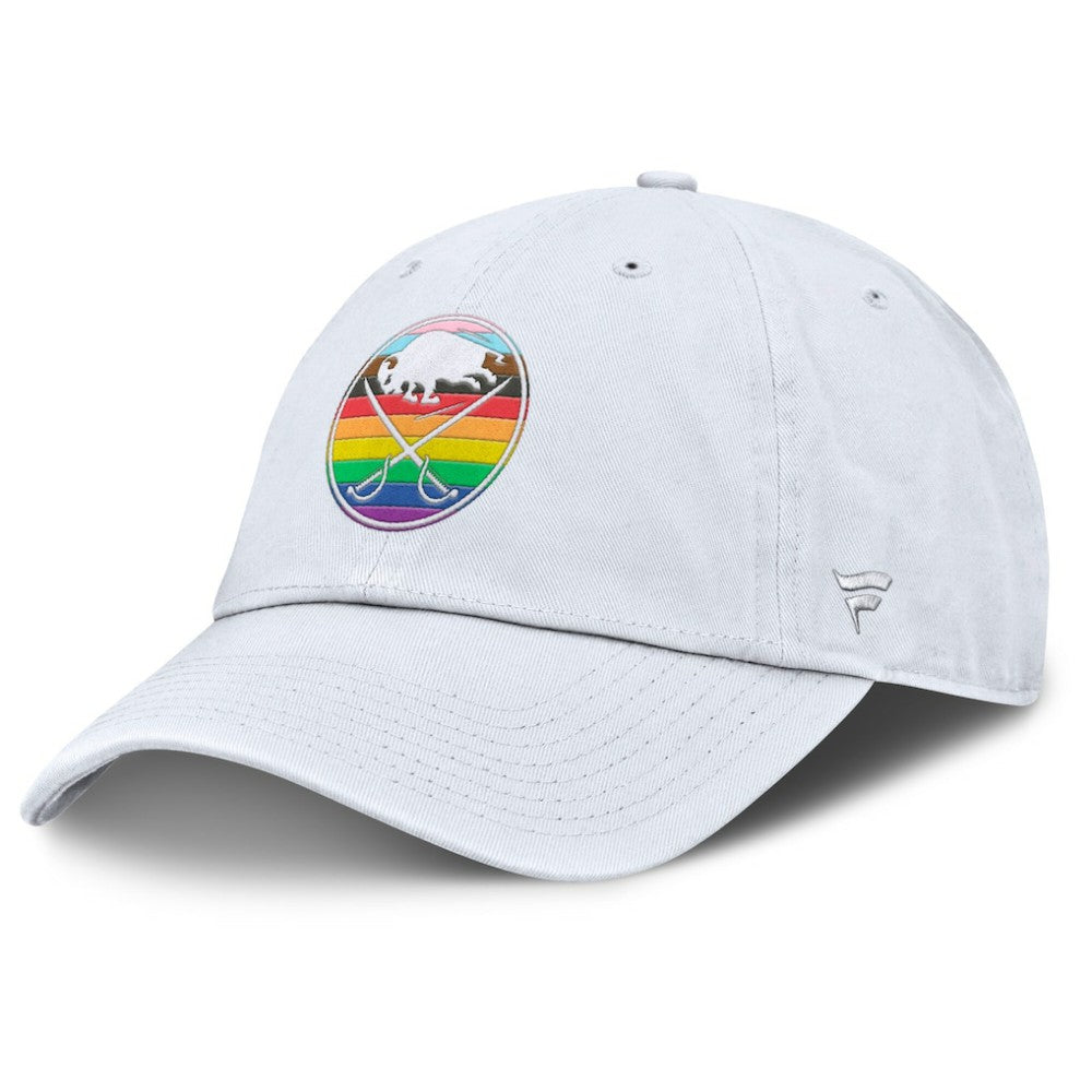 Buffalo Sabres Fanatics PRIDE Adjustable Hat - White Hats