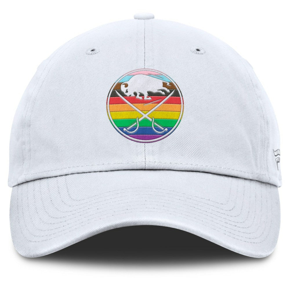 Buffalo Sabres Fanatics PRIDE Adjustable Hat - White Hats