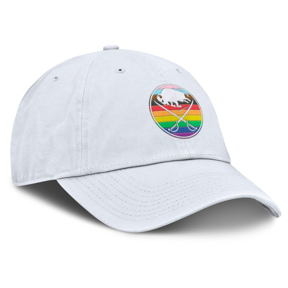 Buffalo Sabres Fanatics PRIDE Adjustable Hat - White Hats