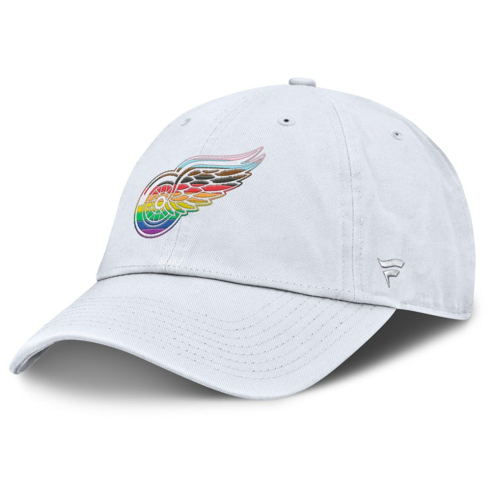 Detroit Red Wings Fanatics PRIDE Adjustable Hat - White Hats