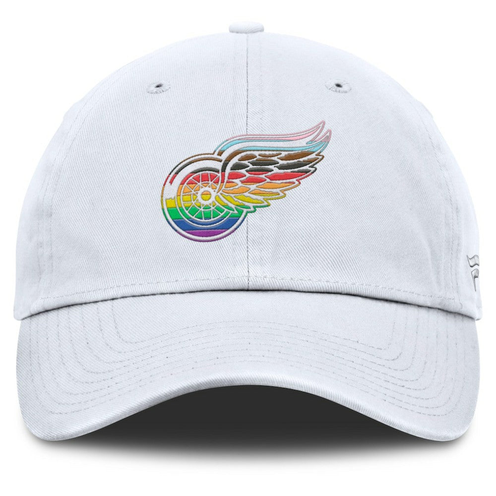 Detroit Red Wings Fanatics PRIDE Adjustable Hat - White Hats