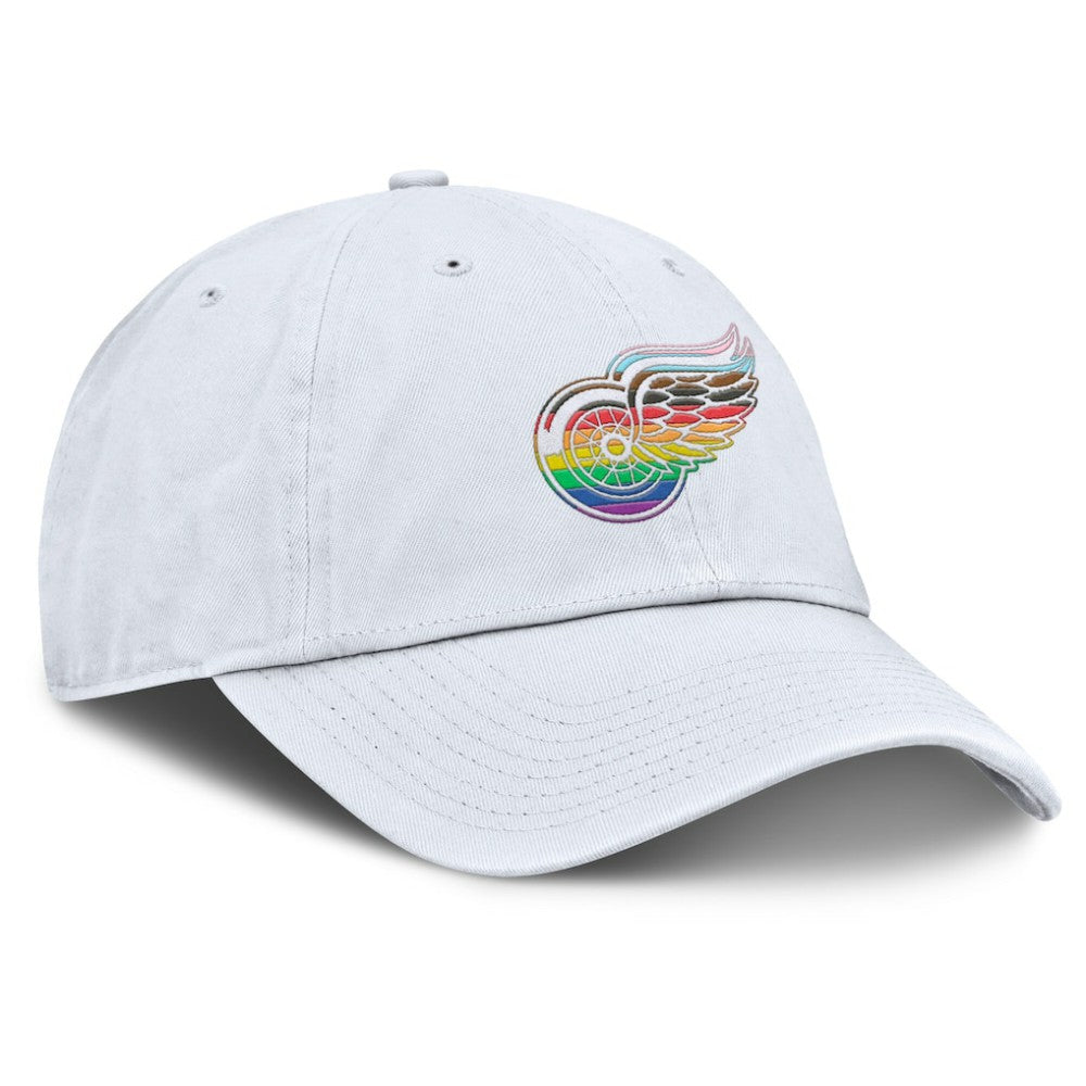 Detroit Red Wings Fanatics PRIDE Adjustable Hat - White Hats