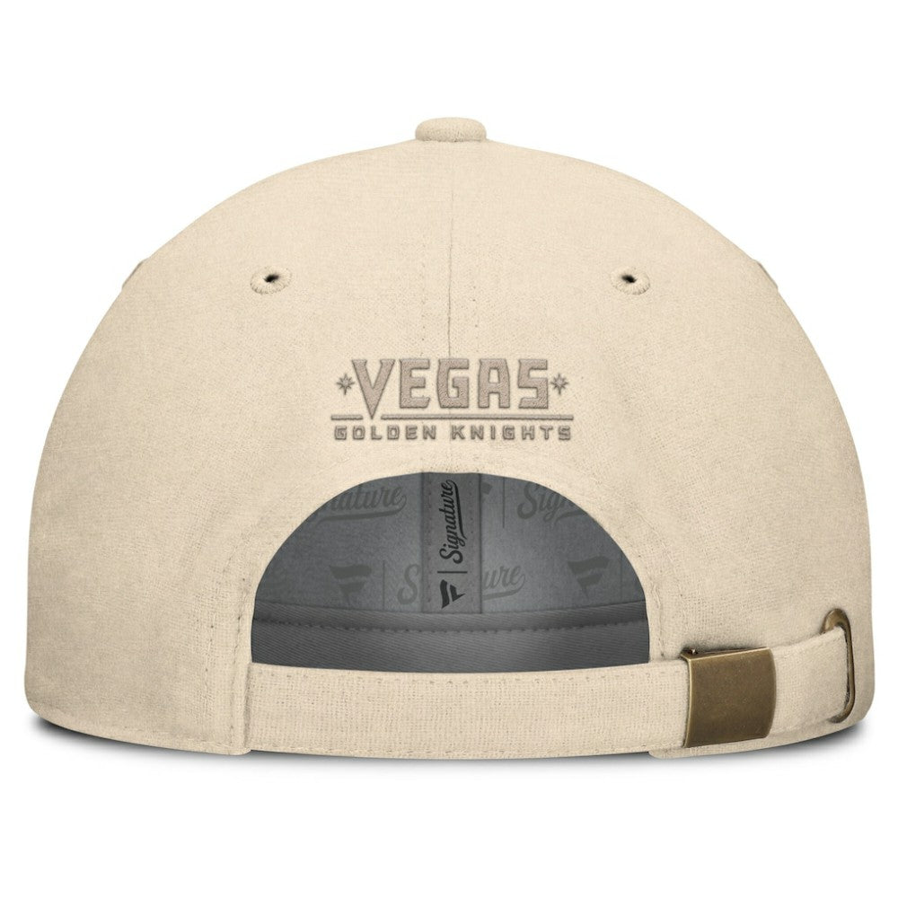 Vegas Golden Knights Fanatics Front Office Canvas Adjustable Hat - Tan Hats