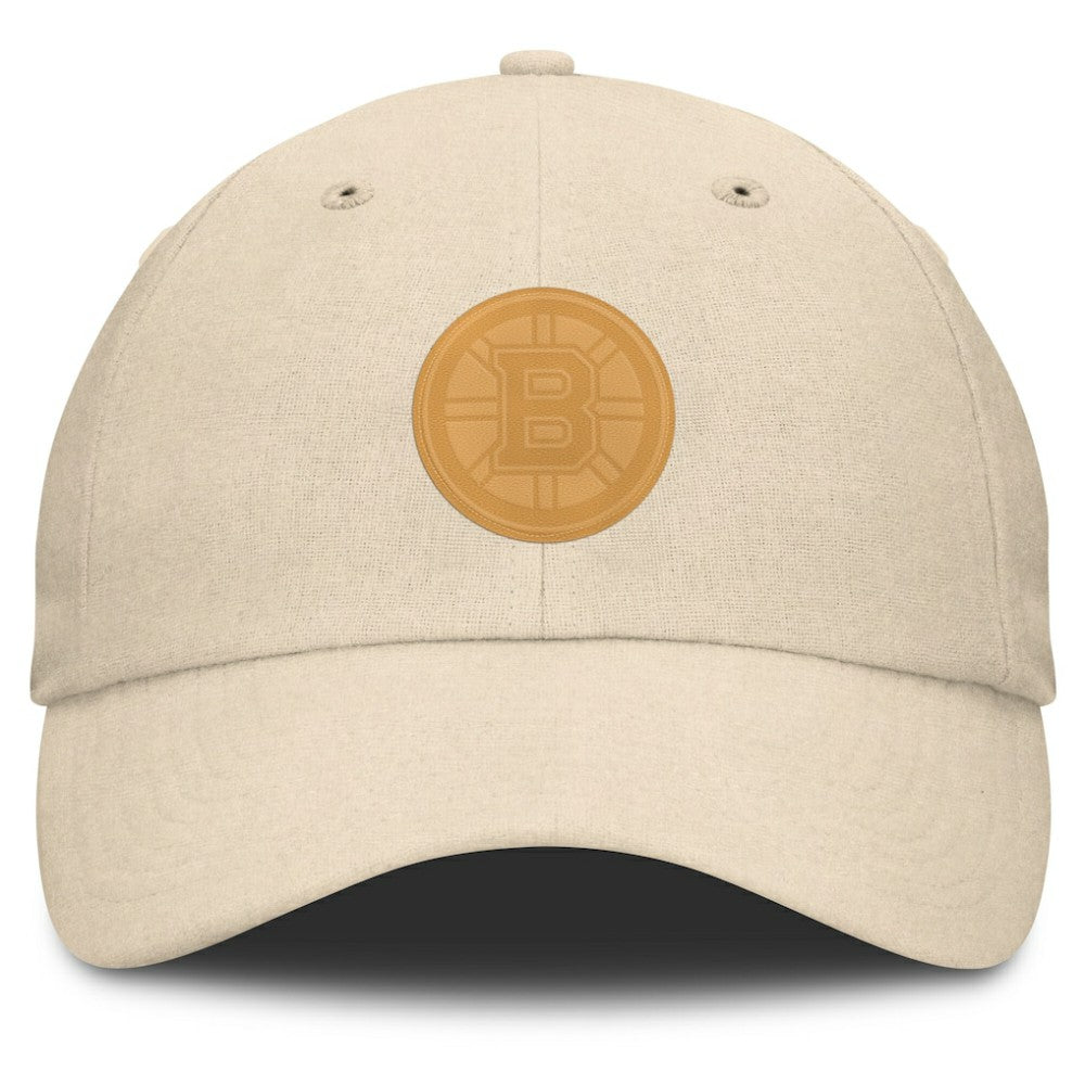 Boston Bruins Fanatics Front Office Canvas Adjustable Hat - Tan Hats