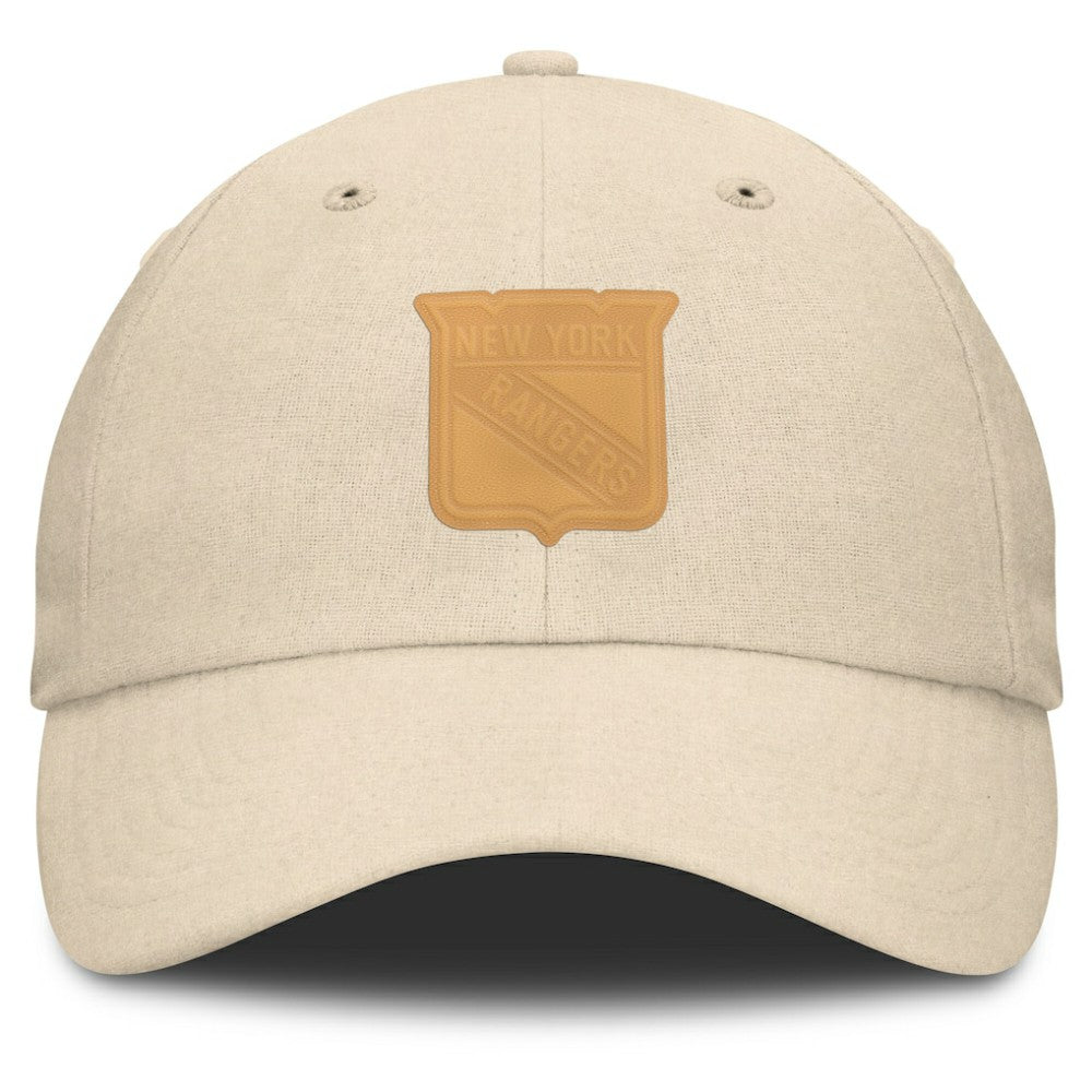 New York Rangers Fanatics Front Office Canvas Adjustable Hat - Tan Hats