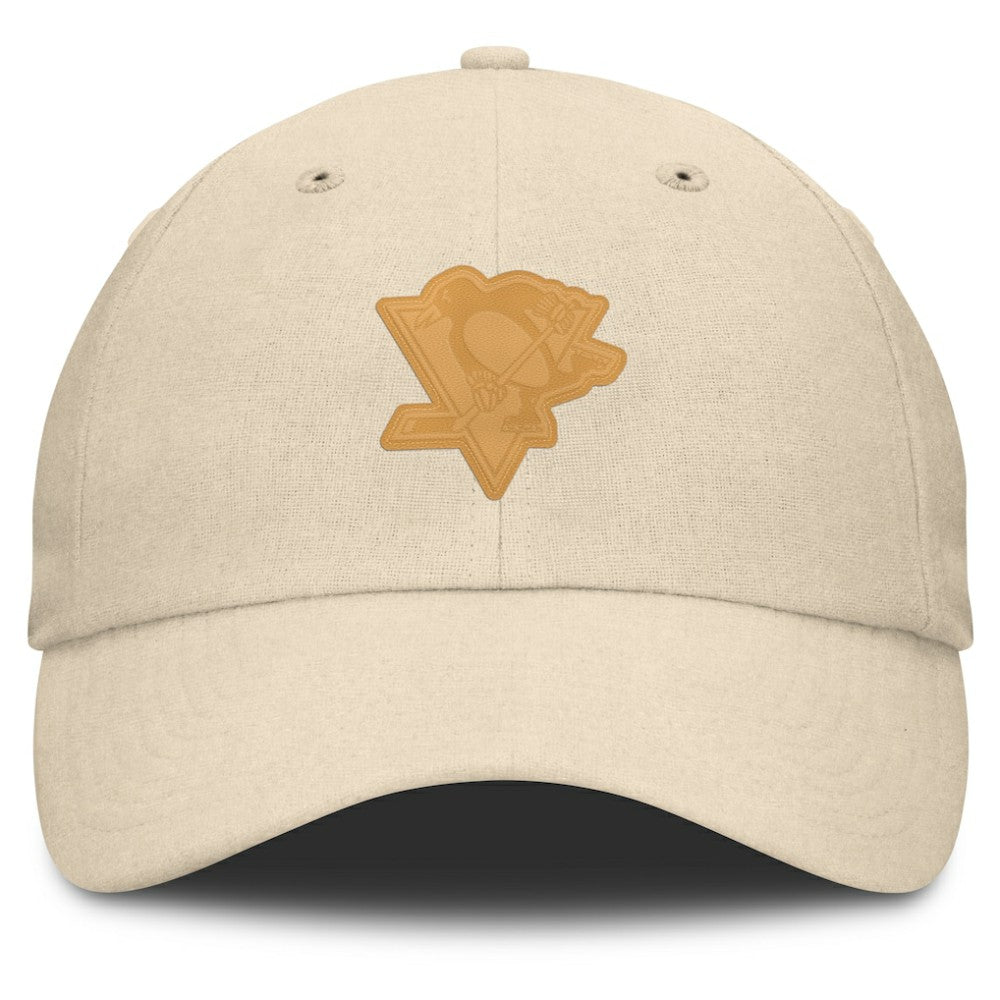 Pittsburgh Penguins Fanatics Front Office Canvas Adjustable Hat - Tan Hats