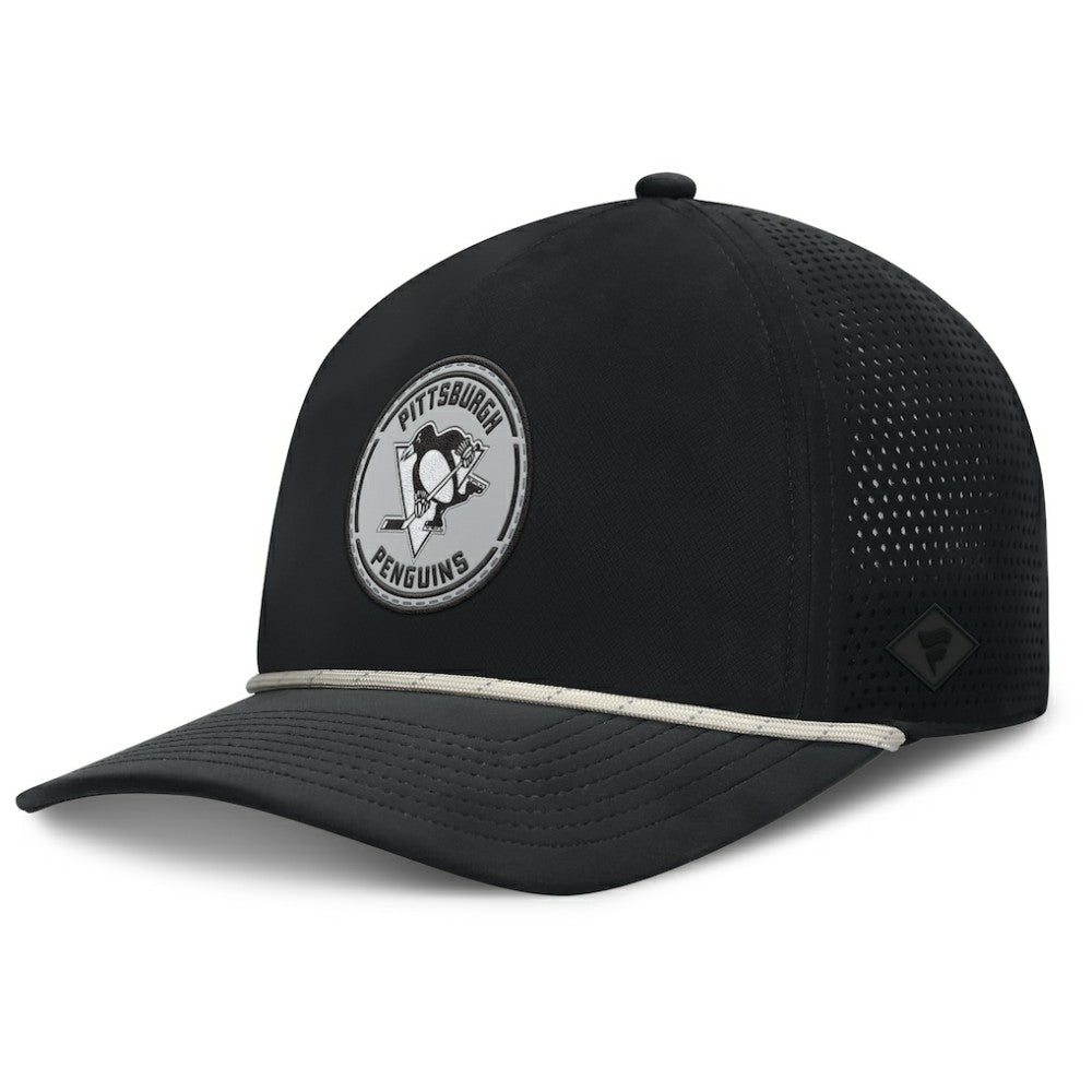 Pittsburgh Penguins Fanatics Front Office Performance A-Frame Adjustable Hat - Black Hats