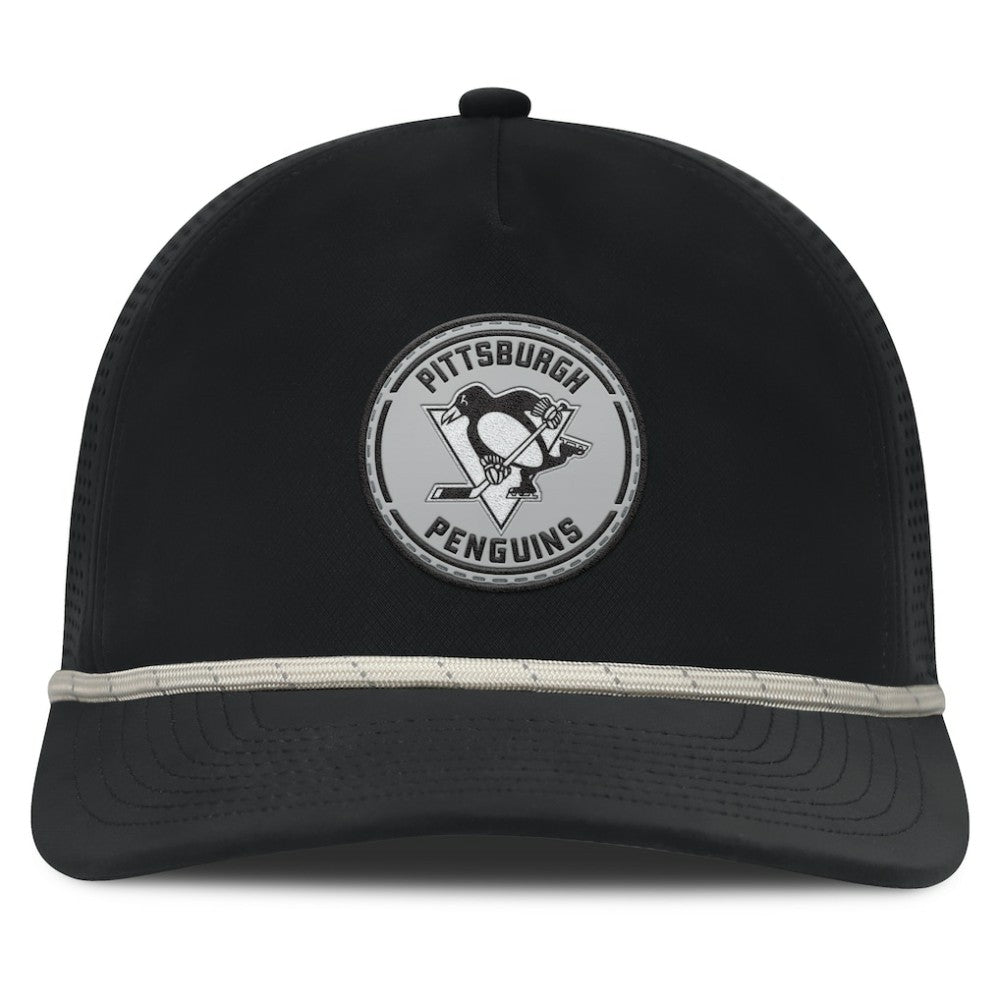 Pittsburgh Penguins Fanatics Front Office Performance A-Frame Adjustable Hat - Black Hats