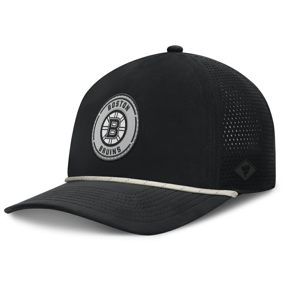 Boston Bruins Fanatics Front Office Performance A-Frame Adjustable Hat - Black Hats