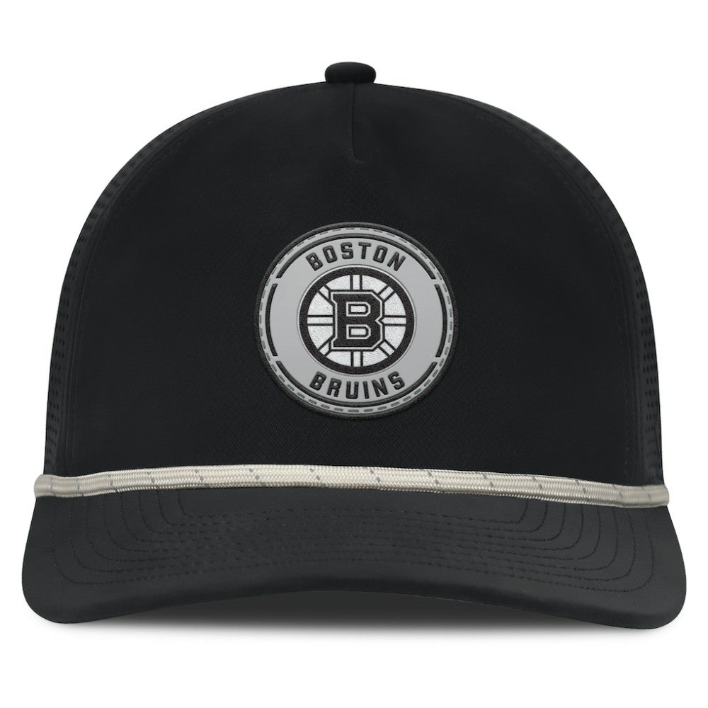 Boston Bruins Fanatics Front Office Performance A-Frame Adjustable Hat - Black Hats