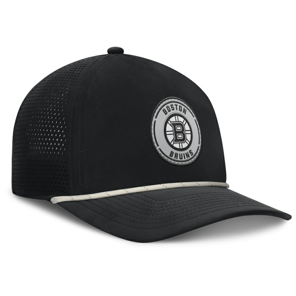 Boston Bruins Fanatics Front Office Performance A-Frame Adjustable Hat - Black Hats