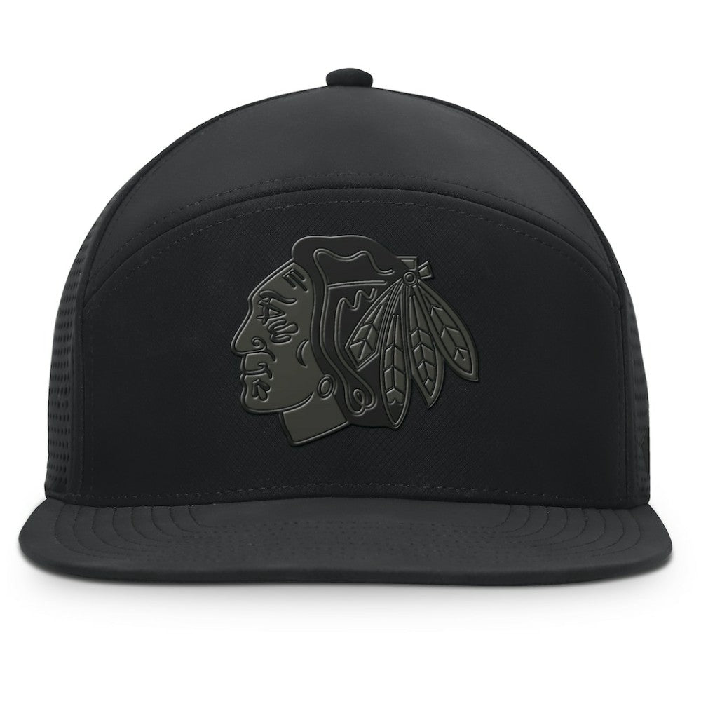 Chicago Blackhawks Fanatics Front Office Adjustable Hat - Black Hats