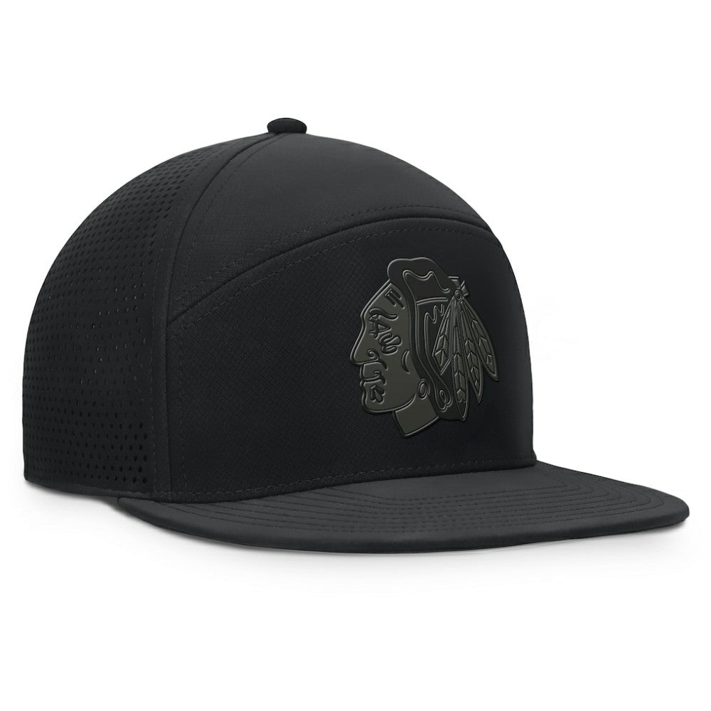 Chicago Blackhawks Fanatics Front Office Adjustable Hat - Black Hats