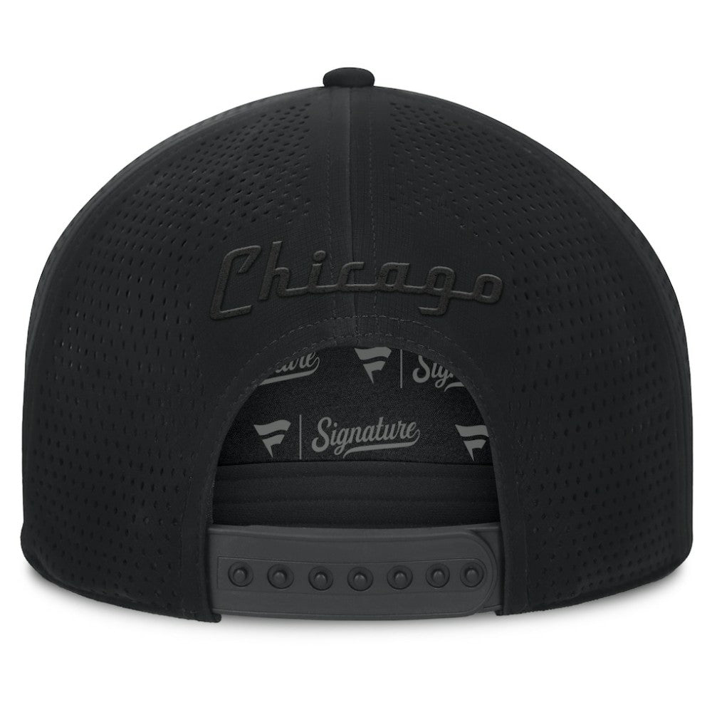 Chicago Blackhawks Fanatics Front Office Adjustable Hat - Black Hats