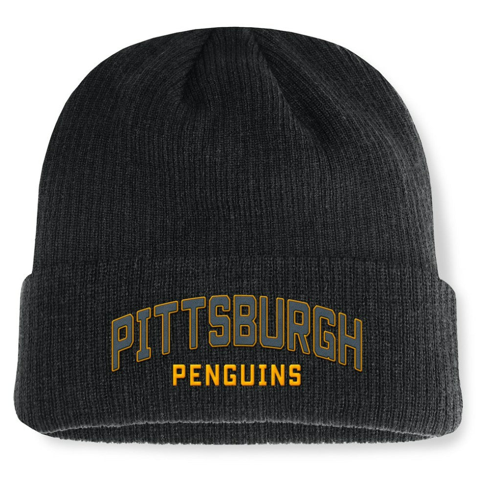 Pittsburgh Penguins Fanatics Andee Cuffed Beanie - Black
