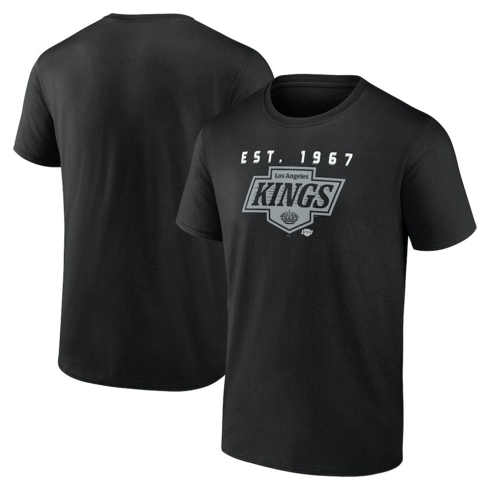 Los Angeles Kings Logo Athletic Coordinate T-Shirt - Black T-shirts