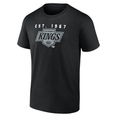 Los Angeles Kings Logo Athletic Coordinate T-Shirt - Black T-shirts