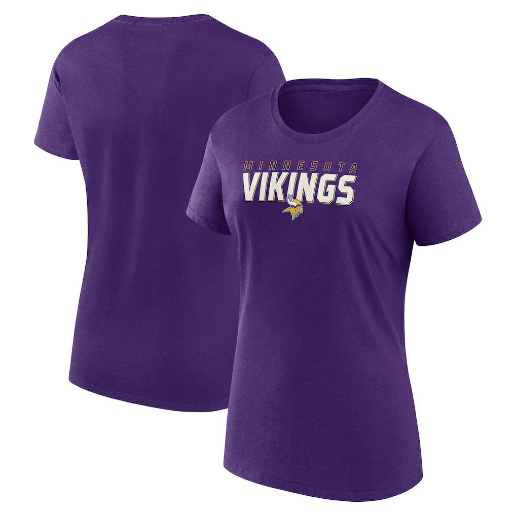 Minnesota Vikings Logo Athletic Women's Lean T-Shirt - Purple sale