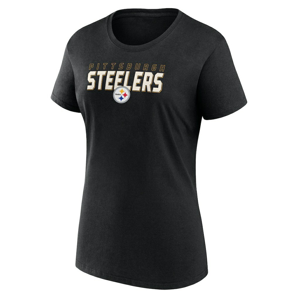 Pittsburgh Steelers Logo Athletic Women's Lean T-Shirt - Black outlet