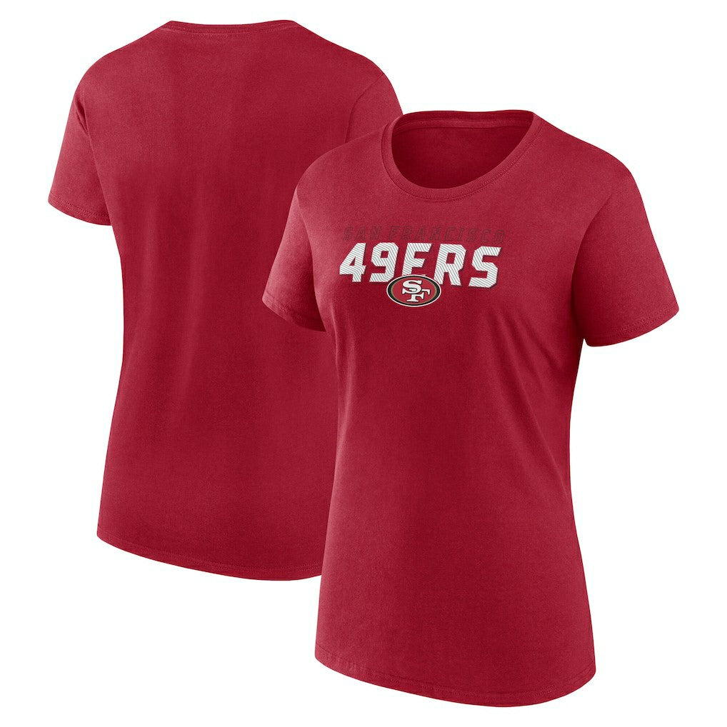 San Francisco 49ers Logo Athletic Women's Lean T-Shirt - Scarlet online