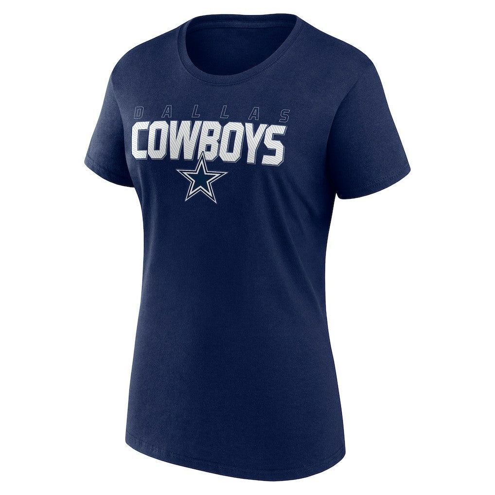 Dallas Cowboys Logo Athletic Women's Lean T-Shirt - Navy outlet