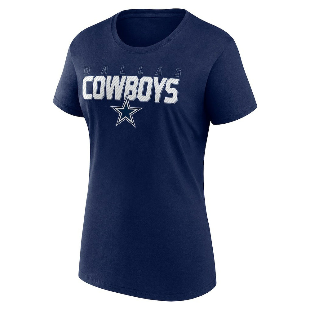 Dallas Cowboys Logo Athletic Women's Lean T-Shirt - Navy outlet