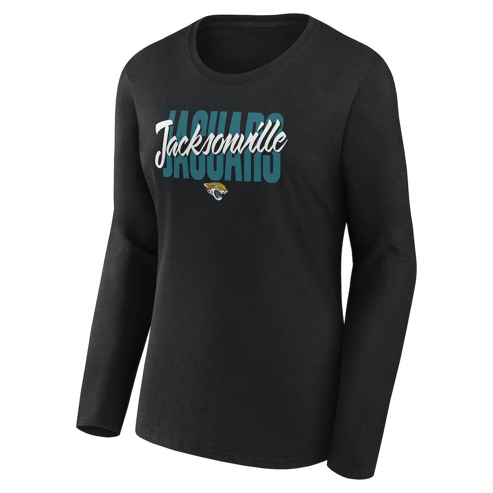 Jacksonville Jaguars Logo Athletic Women's Grip Long Sleeve T-Shirt - Black online
