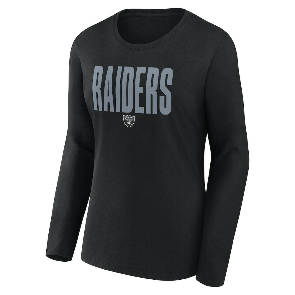 Las Vegas Raiders Logo Athletic Women's Grip Long Sleeve T-Shirt - Black sale