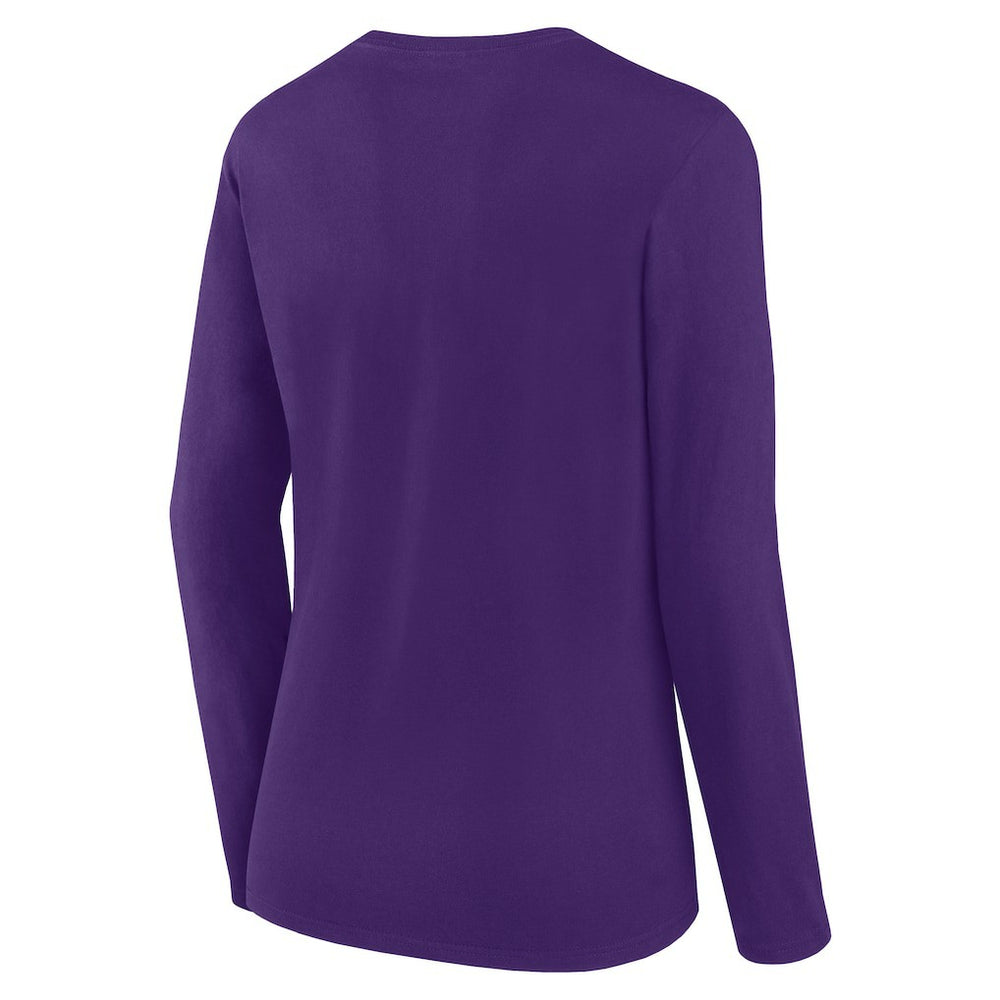 Minnesota Vikings Logo Athletic Women's Grip Long Sleeve T-Shirt - Purple outlet