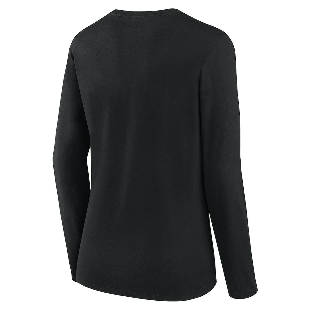 New Orleans Saints Logo Athletic Women's Grip Long Sleeve T-Shirt - Black discount