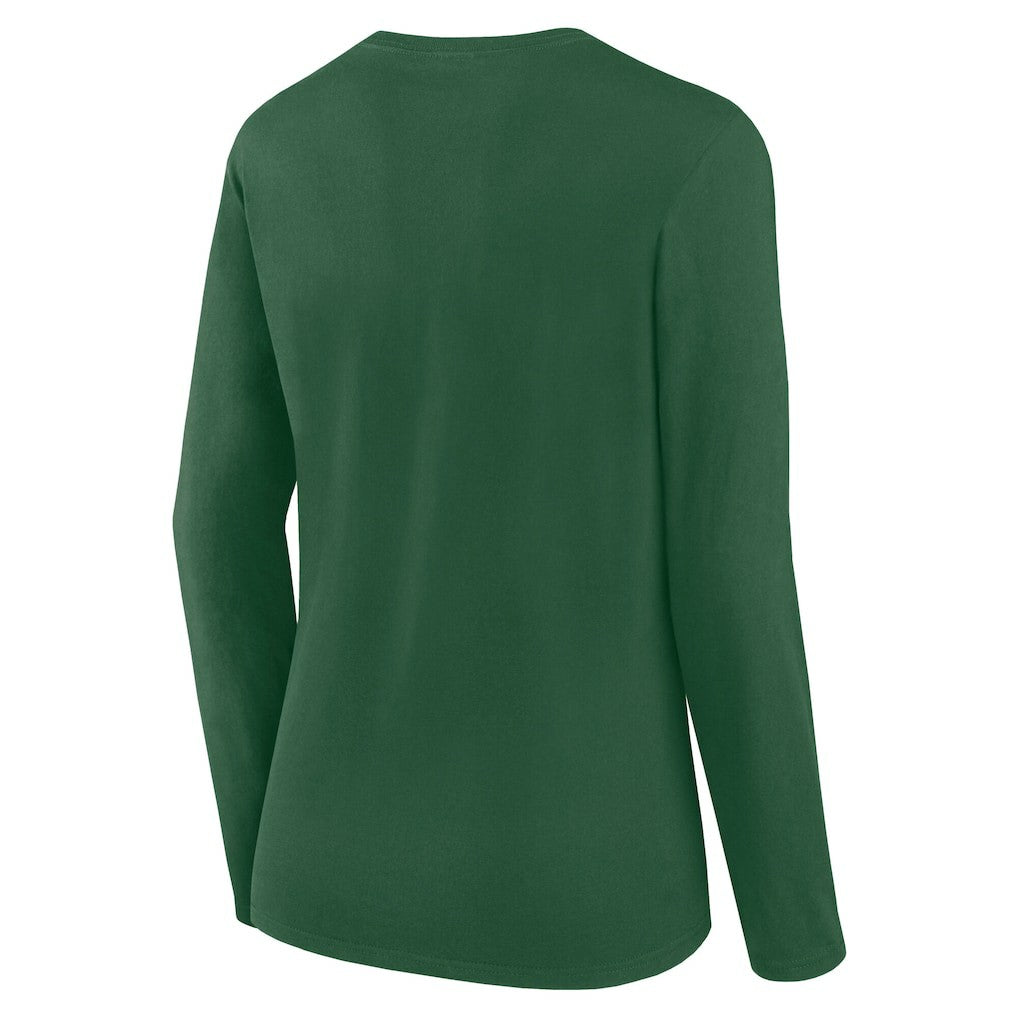 New York Jets Logo Athletic Women's Grip Long Sleeve T-Shirt - Green discount